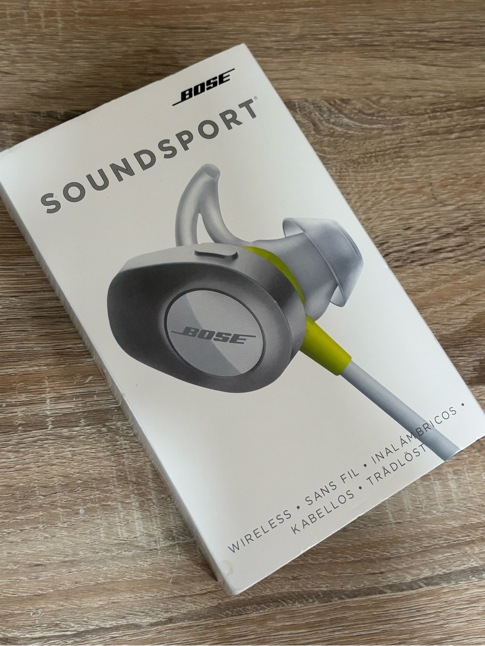 Bose SoundSport Earbuds in Gray with Lime Accent